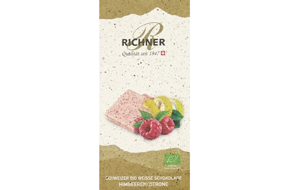 BIO Weisse Schokolade Himbeer/Zitrone